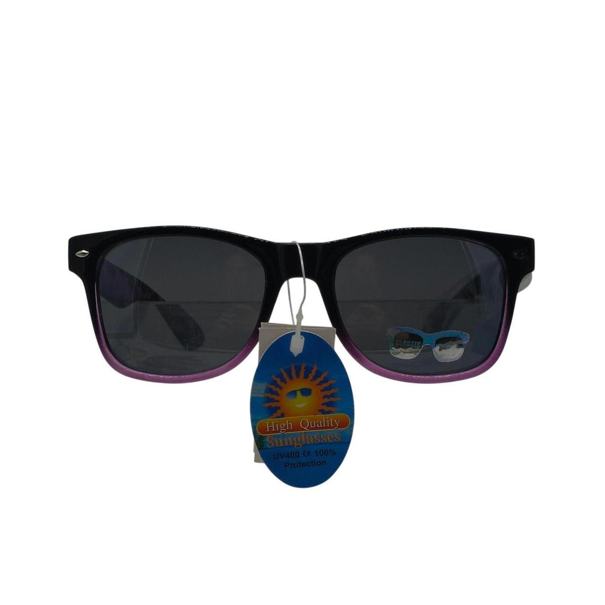 Purple leopard print sunglasses with black accents - Danisak