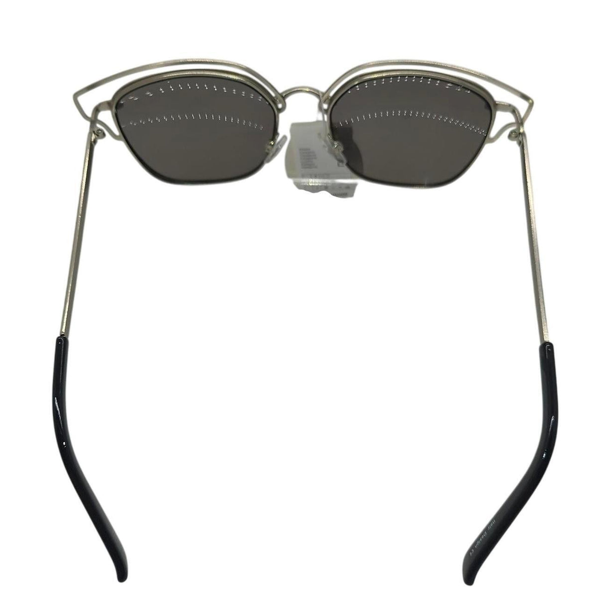 Silver metal frame sunglasses with gray lenses - Danisak