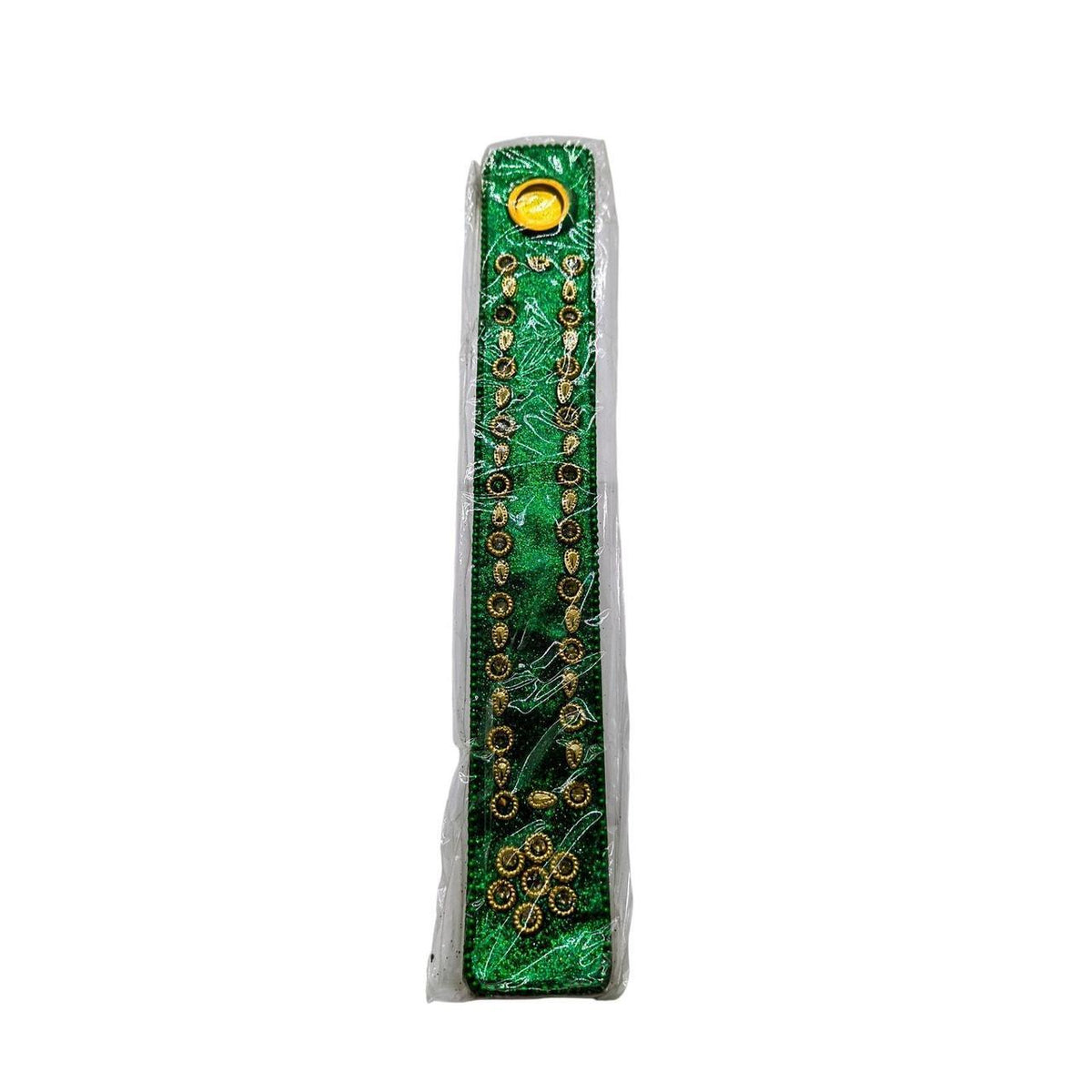 Green Lacquer and Rhinestone Incense Burner Holder - 11 Inch, New with Tags - Danisak