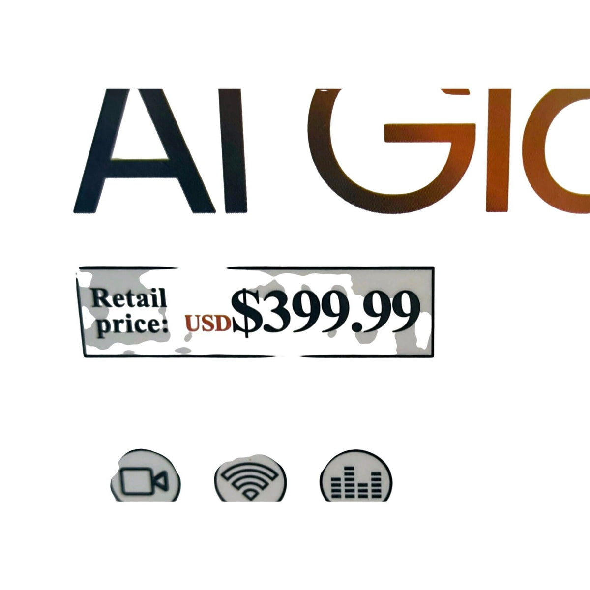 AI Smart Glasses – 8MP Photo/1080p Video, Object Recognition, WiFi