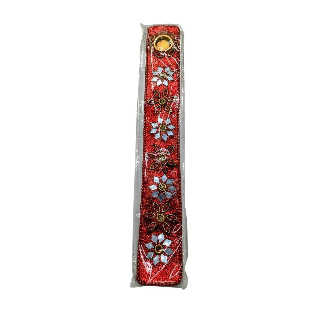 11-Inch Red and Gold Decorative Incense Burner Holder for Stick and Cone Incense - Danisak