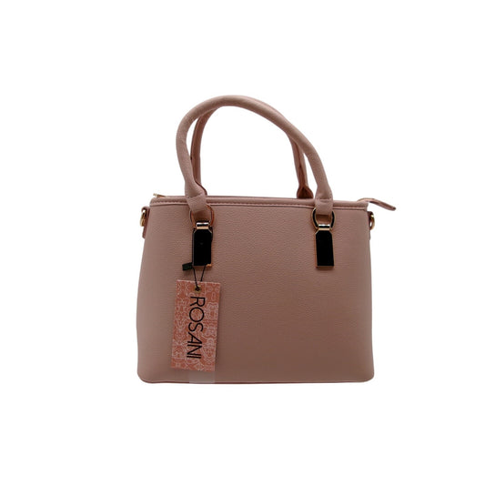 Rosani Ayu Satchel Bag Mauve Blush Pink Vegan Leather Crossbody