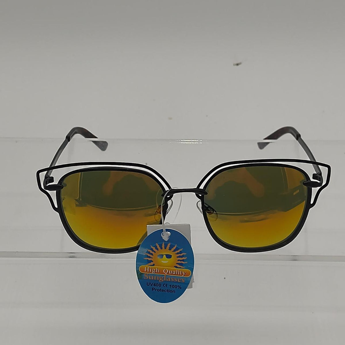 #117   Black & yellow reflective sunglasses with a retro vibe #retro #reflective - Danisak
