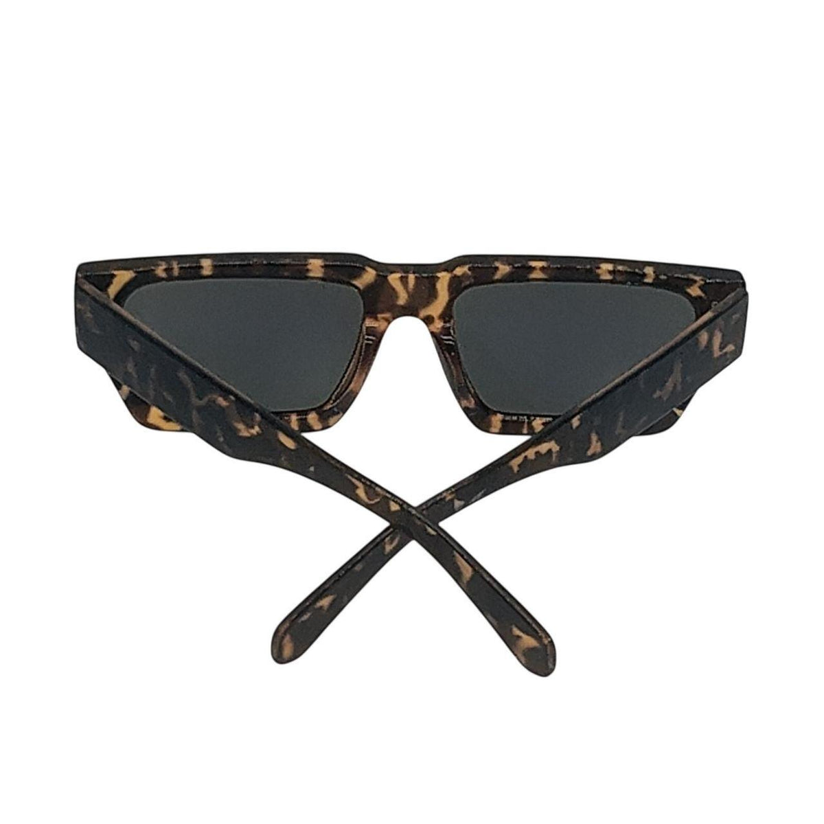 Chunky Tortoise Shell Geometric Sunglasses | Retro Indie Square Shades - Danisak