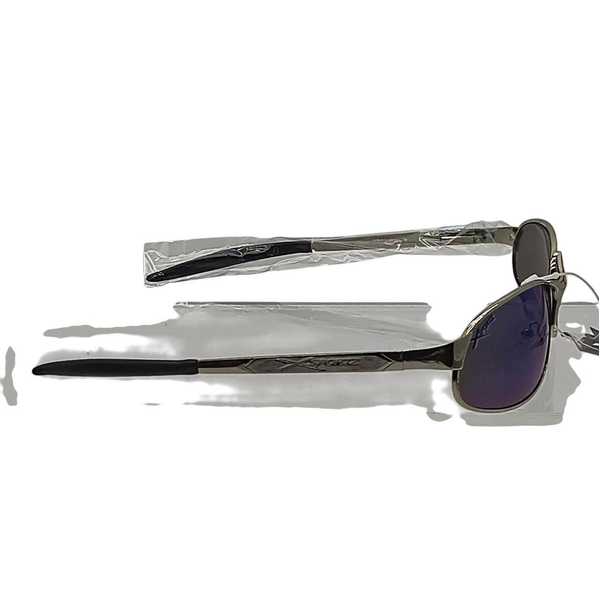 491 Sportz sunglasses with blue lenses and silver frames - Danisak