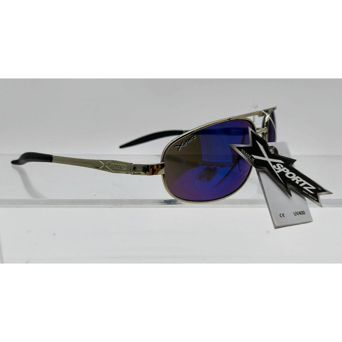 413 Sportz sunglasses with blue lenses - Danisak