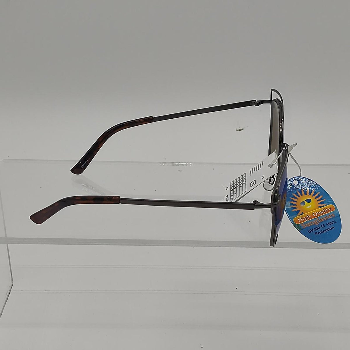 #140   Brown & blue sunglasses with blue lenses #sunglasses #summer - Danisak
