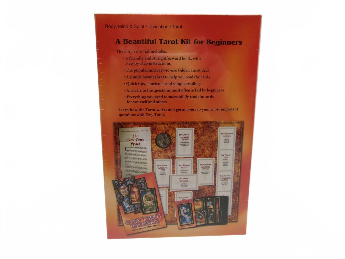 TC-11 Easy Tarot Kit with Gilded Tarot Deck and Instruction Book by - Danisak