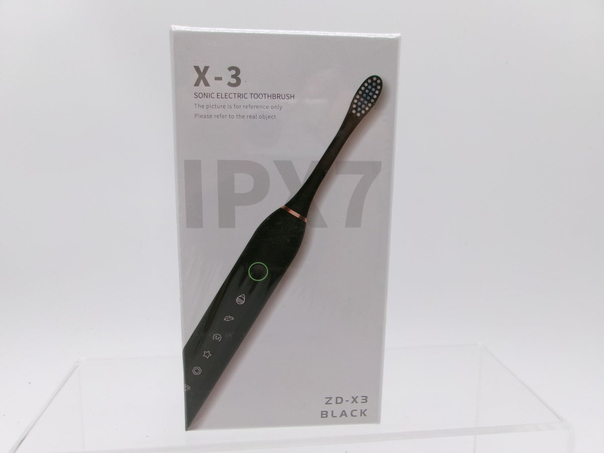 X-3 Sonic Electric Toothbrush with IPX7 Waterproof Rating - Available in Black &