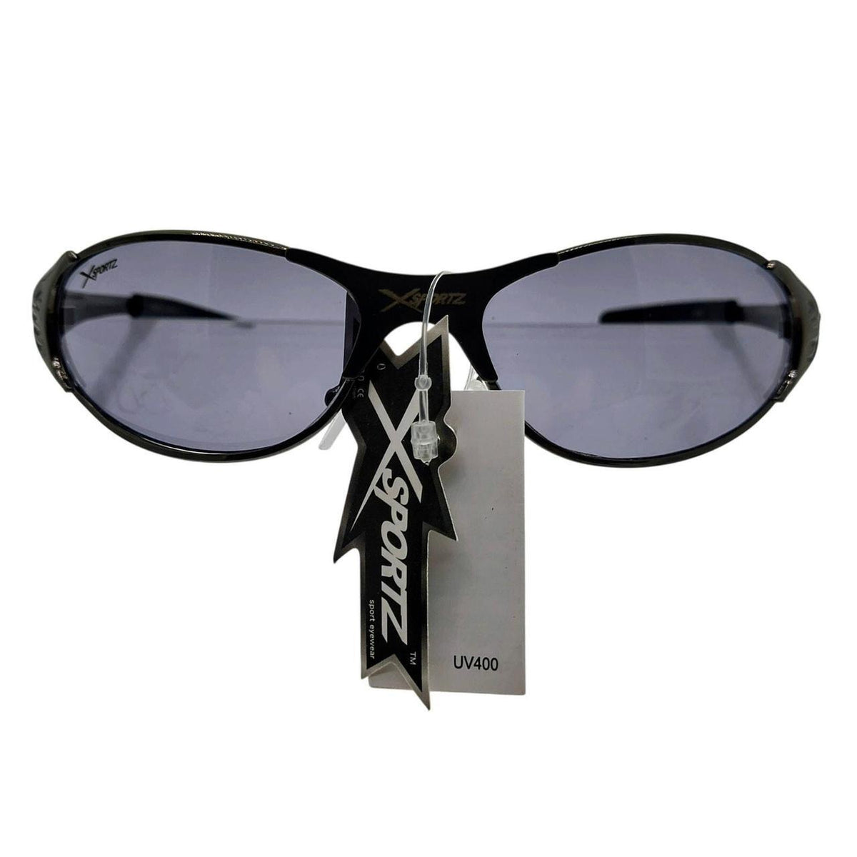 432 Black Xsport sunglasses with flame design on the arms - Danisak