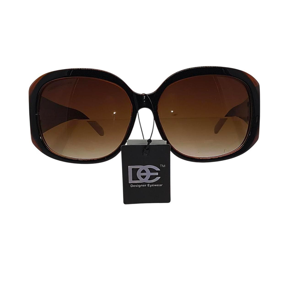 . Brown and black sunglasses with repeating 'DEAD' text pattern - Danisak
