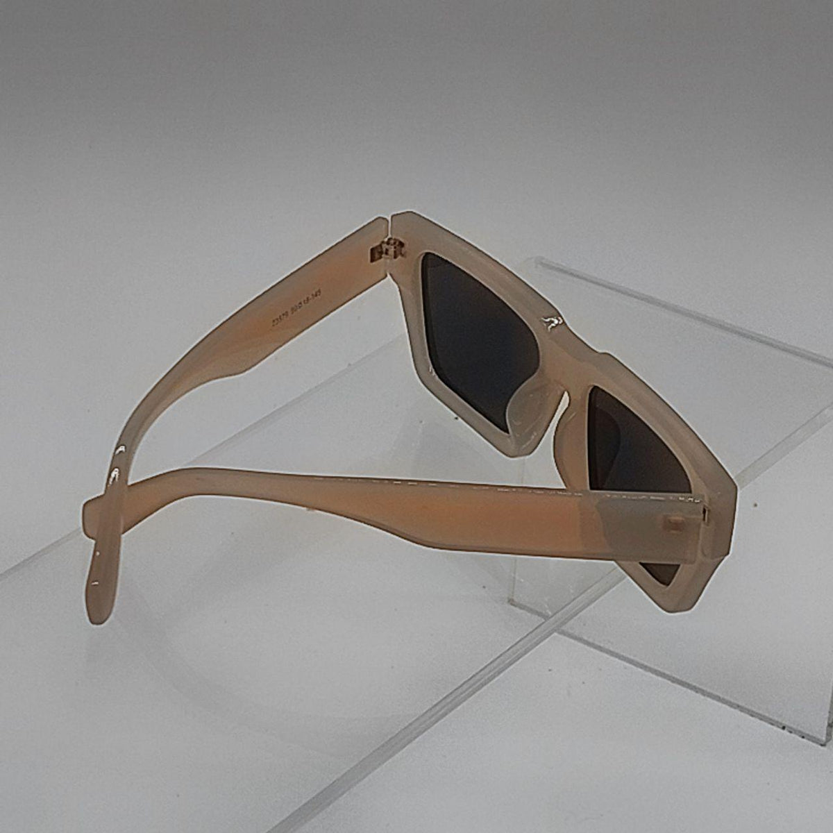Frosted Matte Neutral Clear Sunglasses | Transparent Retro Indie Shades - Danisak