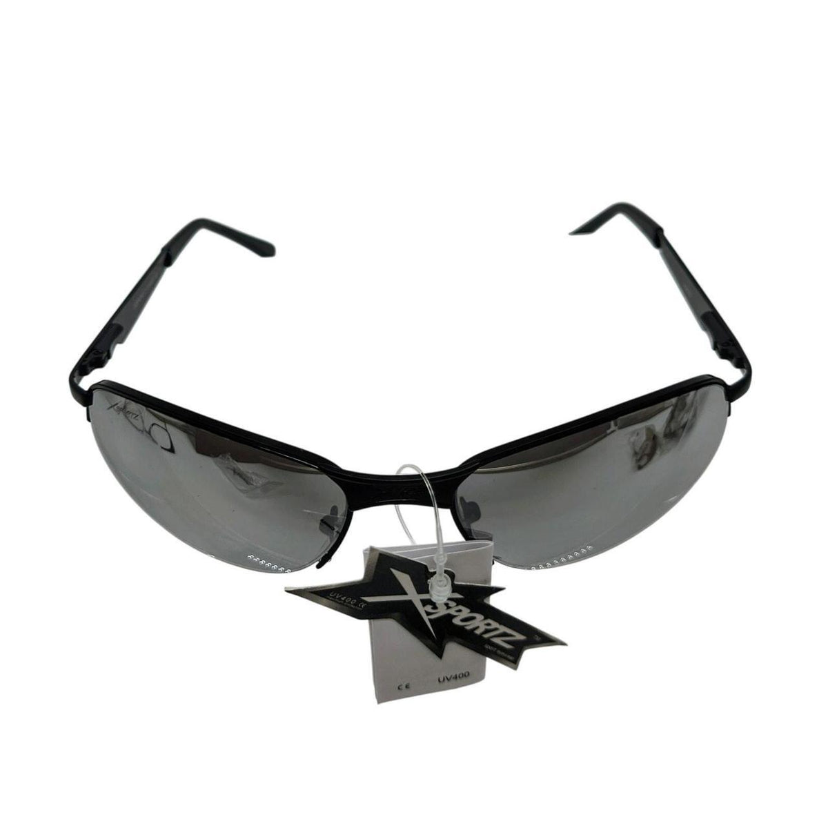 443 Black sporty sunglasses with mirrored lenses - Danisak