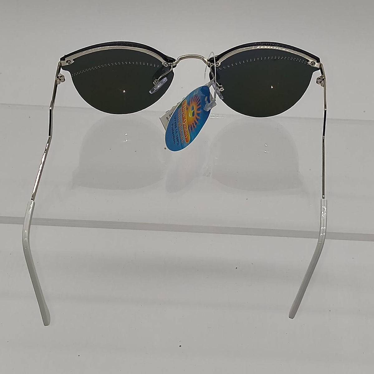 #133   Yellow mirrored sunglasses with silver frame #summer #retr - Danisak