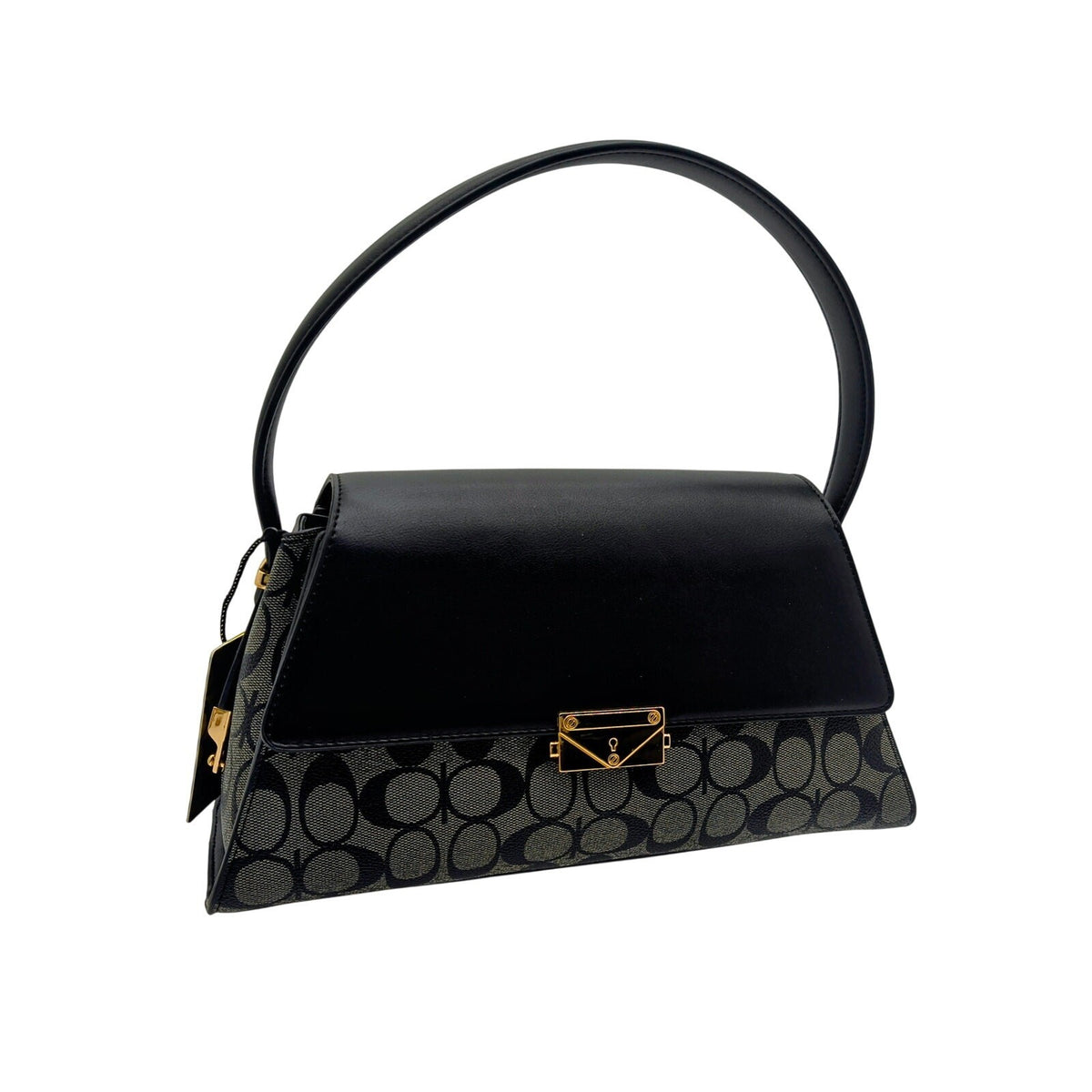 Signature Canvas Top Handle Bag with Matching Zip Wallet