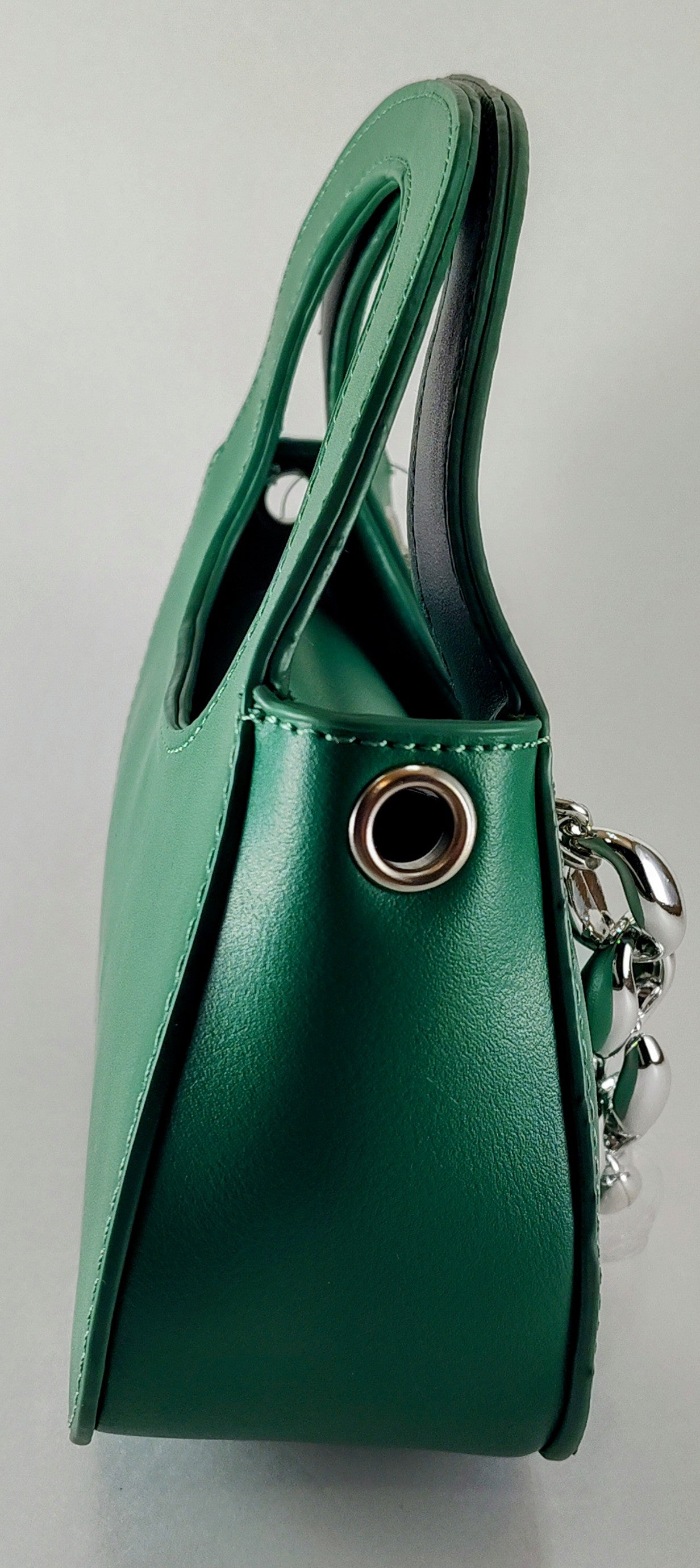 Vibrant Green Faux Leather Chain Crossbody Bag – Chic & Stylish P 126 - Danisak
