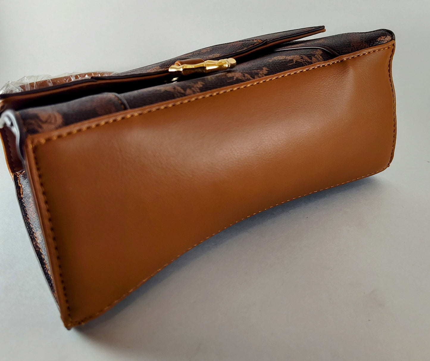 Brown Monogram Flap Satchel – Chic, Elegant, and Timeless P 404 BR