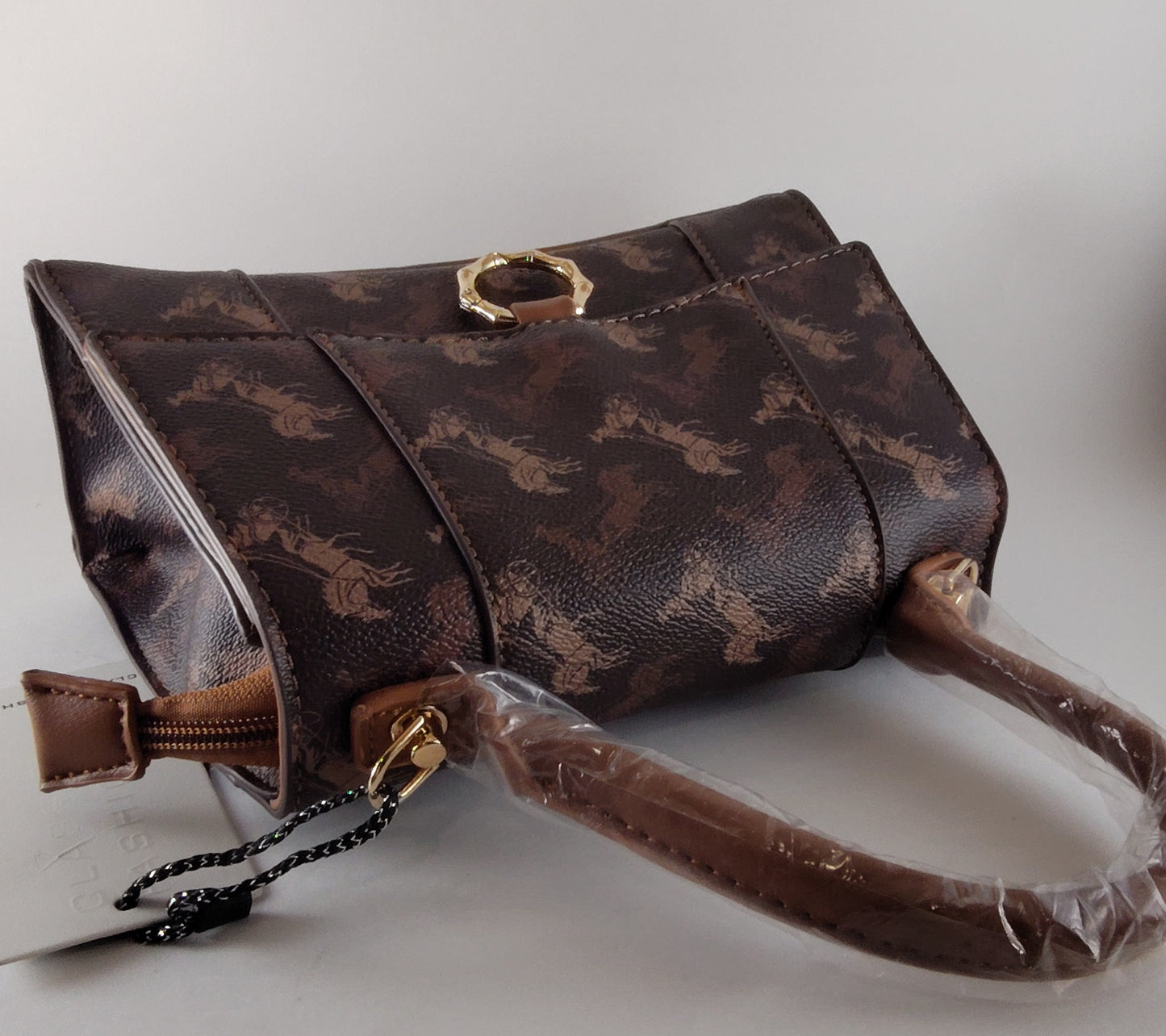 Brown Monogram Flap Satchel – Chic, Elegant, and Timeless P 404 BR
