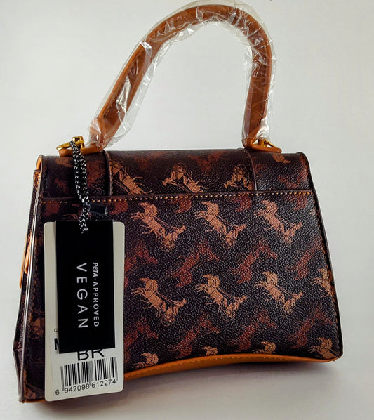 Brown Monogram Flap Satchel – Chic, Elegant, and Timeless P 404 BR