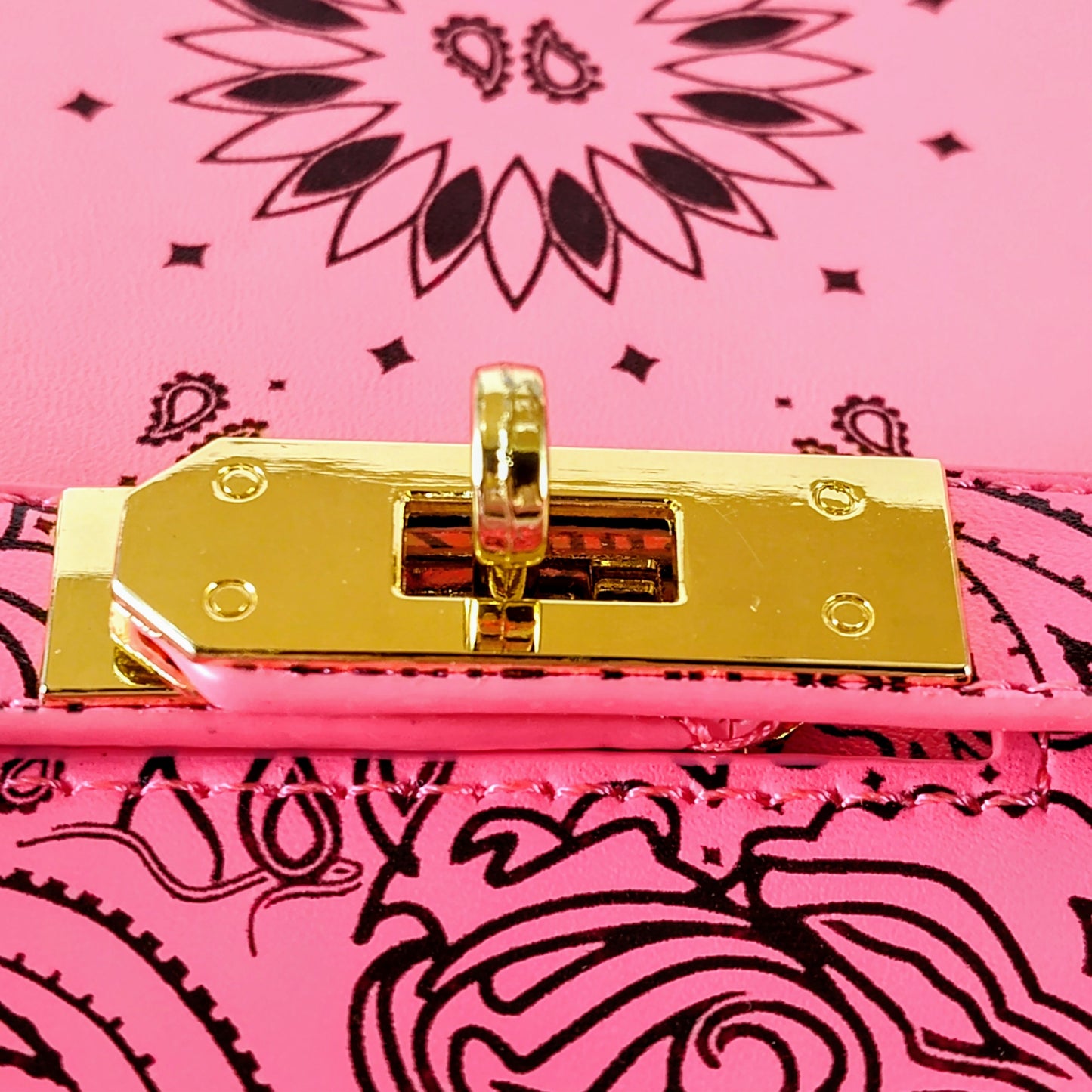 Neon Pink "Boho Blossom" Bandana Tote – Funky & Fierce P 119 - Danisak