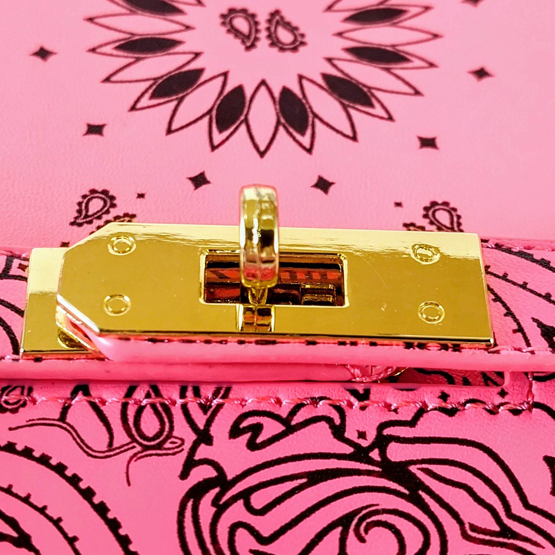 Neon Pink "Boho Blossom" Bandana Tote – Funky & Fierce P 119 - Danisak