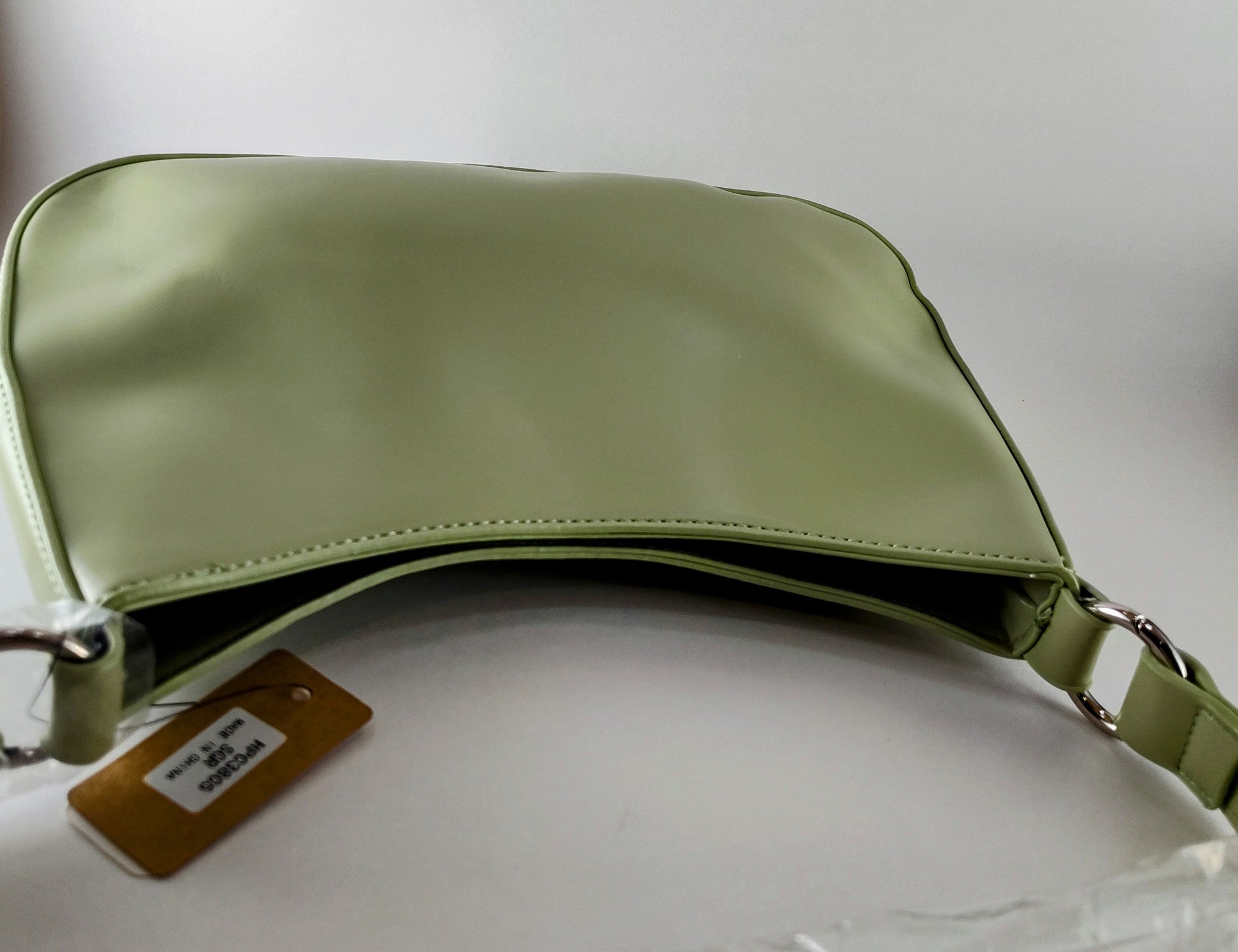 Sage Green Faux Leather Shoulder Bag – Chic, Stylish & Versatile P 127 - Danisak