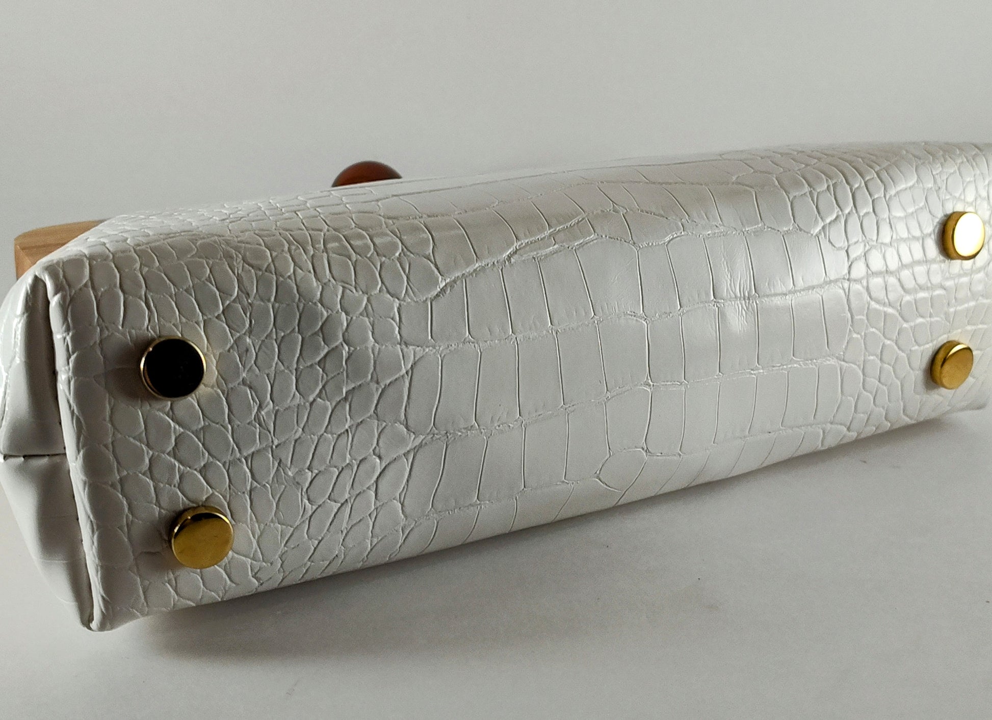 Luxe Satin Gathered Purse – Ivory Elegance P 402 - Danisak